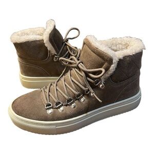 Marc Fisher Women's Daisie Faux-Fur Sneakers Size 7.5M